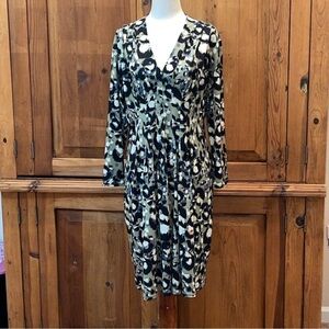 Catherine Maldarino Green Multi Colored Sheath Knee Dress Sz. MD.